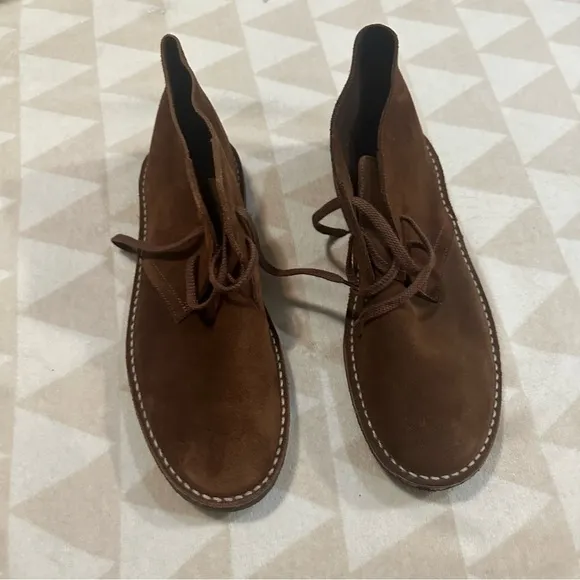 J crew Adults' 1990 MacAlister boots in suede auburn NWOB