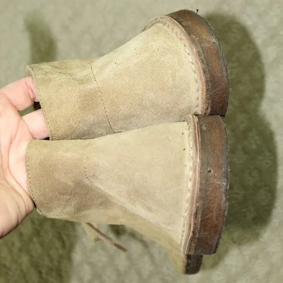 J Crew MacAlister Suede Chukka Boots Mens 12 Made In Italy Tan Lace-Up Casual