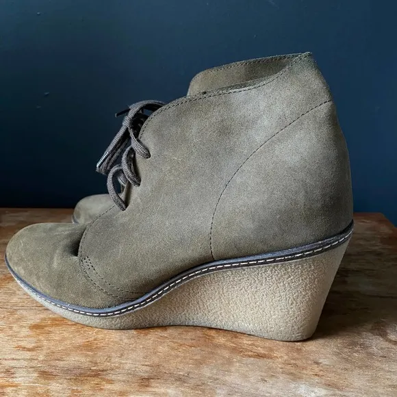J. Crew MacAlister Wedge Boots Size 10
