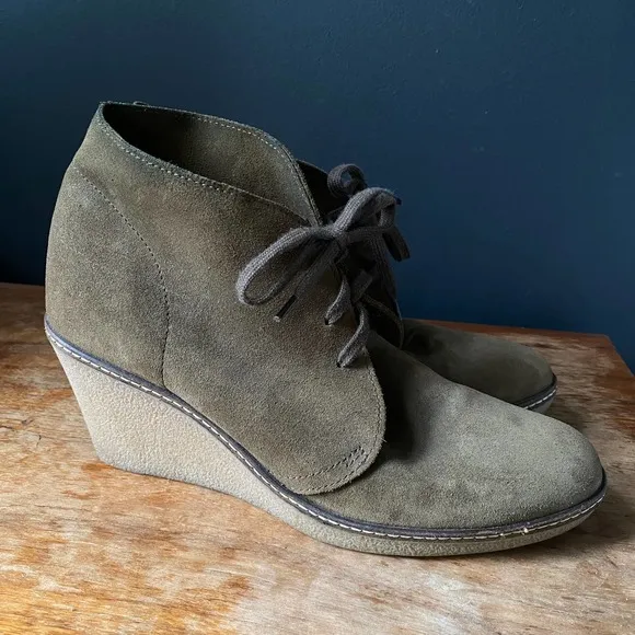 J. Crew MacAlister Wedge Boots Size 10