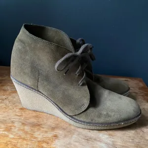 J. Crew MacAlister Wedge Boots Size 10