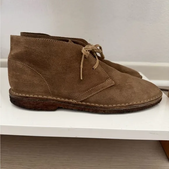 J. Crew Men’s MacAlister Boot Tan Brown Suede Size 10