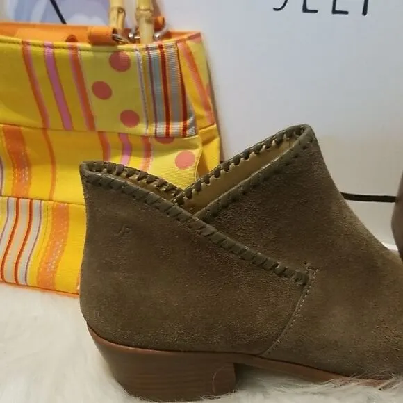 Jack Rogers Sadie Olive Green Boots 8 1/2