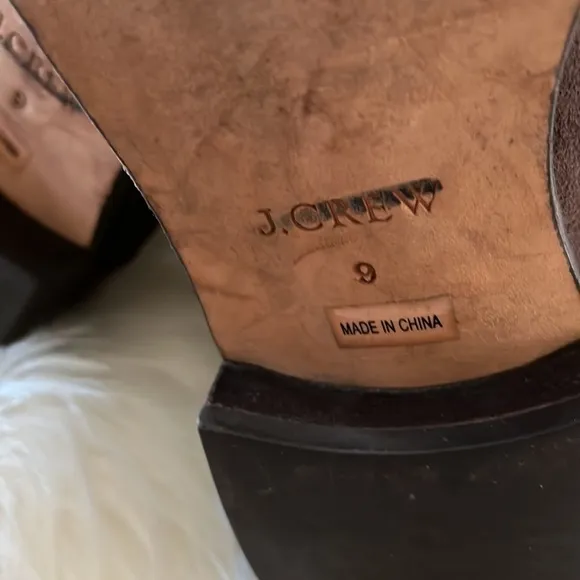 J.CREW HARPER SUEDE TALL BOOTS Size 9 ESTATE BROWN RIDING