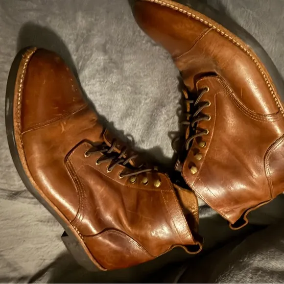 J.Crew Kenton leather cap-toe boots