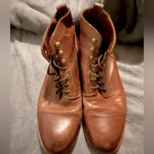 J.Crew Kenton leather cap-toe boots