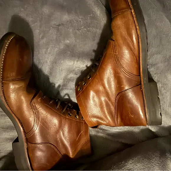 J.Crew Kenton leather cap-toe boots