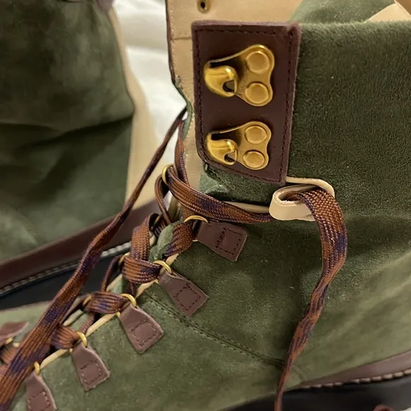 J.Crew like new Elsa suede leather tie up boots size 10 worn once