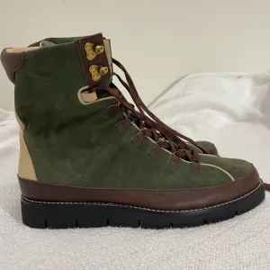 J.Crew like new Elsa suede leather tie up boots size 10 worn once