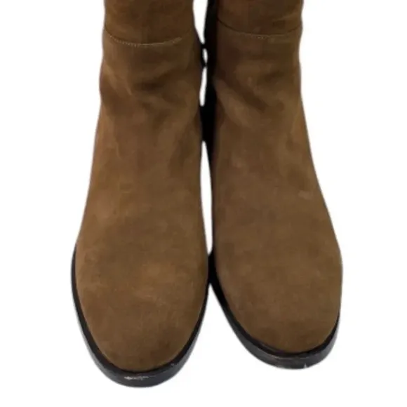 J.Crew Over the Knee Boots in Rich Walnut Suede Size 6 K2741 Brown