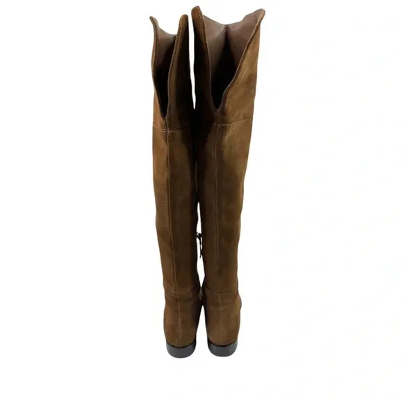 J.Crew Over the Knee Boots in Rich Walnut Suede Size 6 K2741 Brown