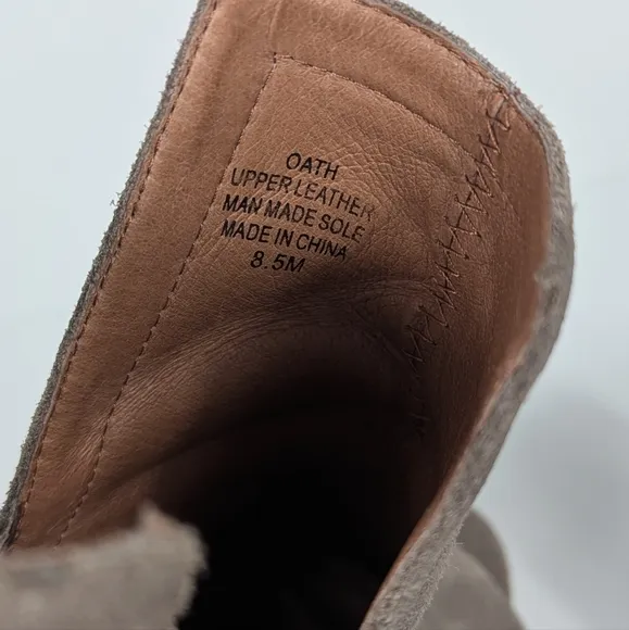 Jeffrey Campbell Oath Brown Suede Peep Toe Ankle Boots Women's 8.5
