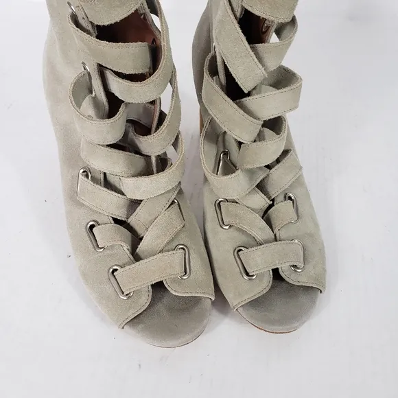 Jeffrey Campbell Salazar open ties booties size 8.5