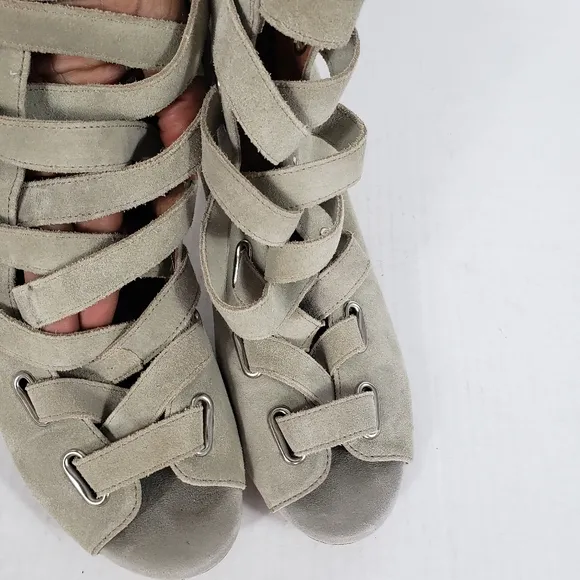 Jeffrey Campbell Salazar open ties booties size 8.5