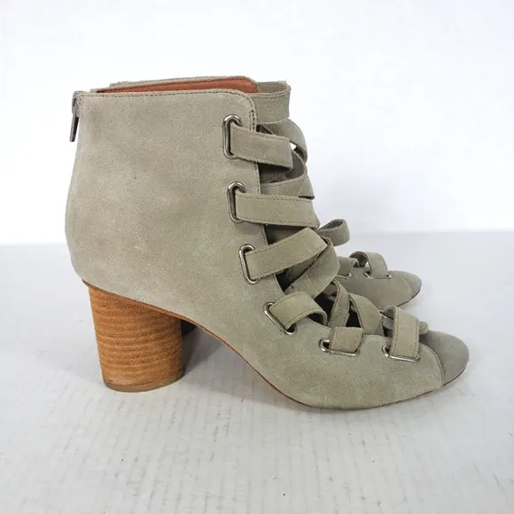 Jeffrey Campbell Salazar open ties booties size 8.5