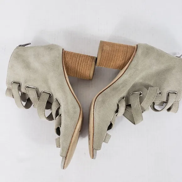 Jeffrey Campbell Salazar open ties booties size 8.5