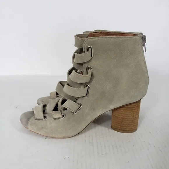 Jeffrey Campbell Salazar open ties booties size 8.5