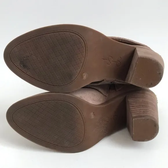 Jessica Simpson Tan Taupe Cassley Ankle Boots Size 6