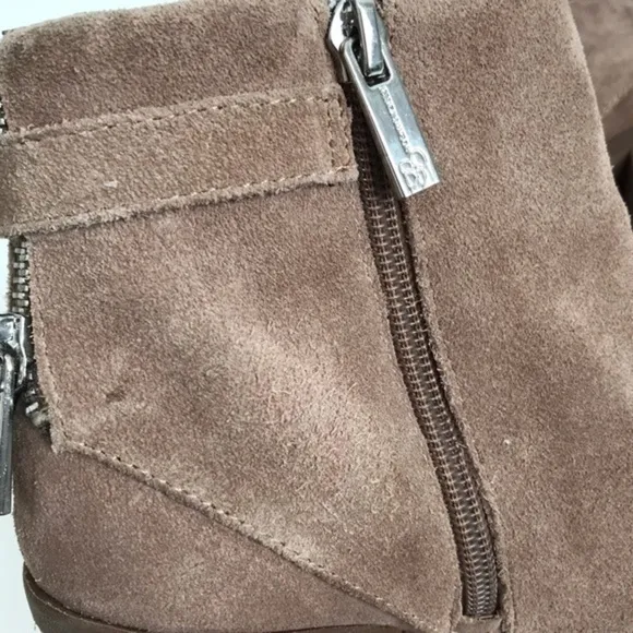 Jessica Simpson Tan Taupe Cassley Ankle Boots Size 6