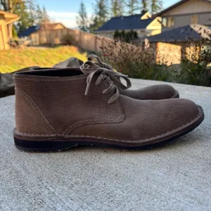 John Varvatos Chukka Boots Men's Size 9.5 M Brown Suede Leather Lace Up …