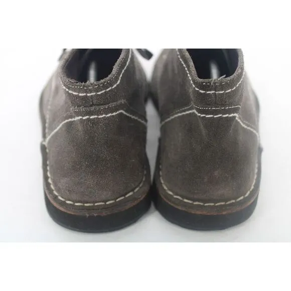 John Varvatos Mens Hipster Gray Suede Leather Chukka Boots Lace Up 12 M
