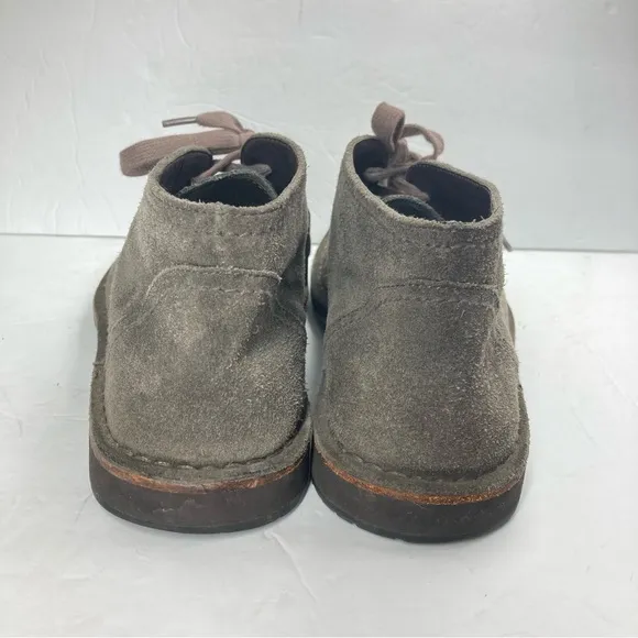 John Varvatos Mens Suede Chukka Boots 10M Lace Up Gray Leather