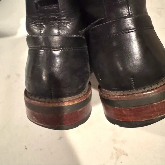 Johnston &amp; Murphy Fullerton Leather Brogue Chukka Boots Black Size 9