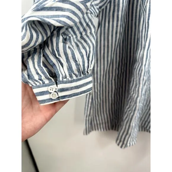 JOIE Jade Mini Dress In Blue &amp; White Stripe Small