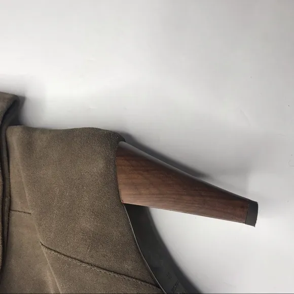 Joie Stop &amp; Stare suede tall boots tan wood 38