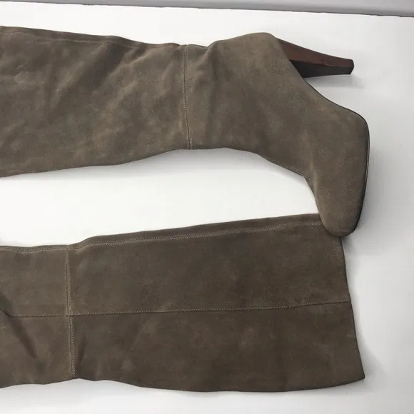 Joie Stop &amp; Stare suede tall boots tan wood 38