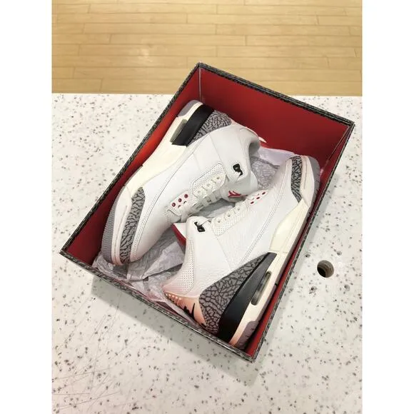 Jordan 3 Retro White Cement Reimagined Summit / Fire Red / Black DN3707 100