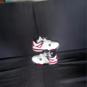 Jordan Athletic Shoes - White, Red, Black
