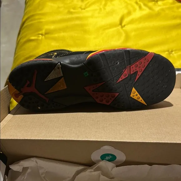 Jordan Black and Yellow Sneakers Iconic Design