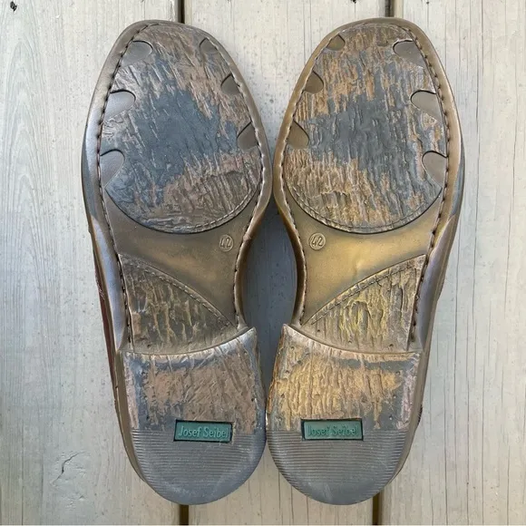 Josef Seibel Douglas Marone Leather Casual Loafers Shoes size 42
