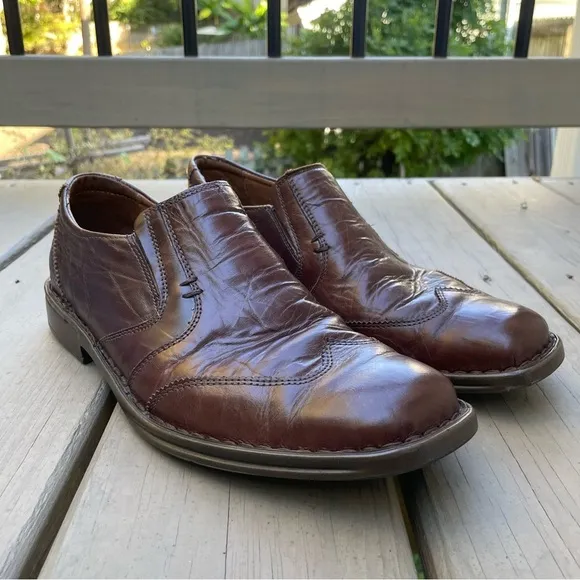 Josef Seibel Douglas Marone Leather Casual Loafers Shoes size 42