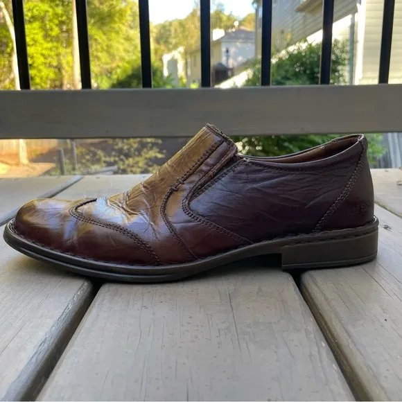 Josef Seibel Douglas Marone Leather Casual Loafers Shoes size 42