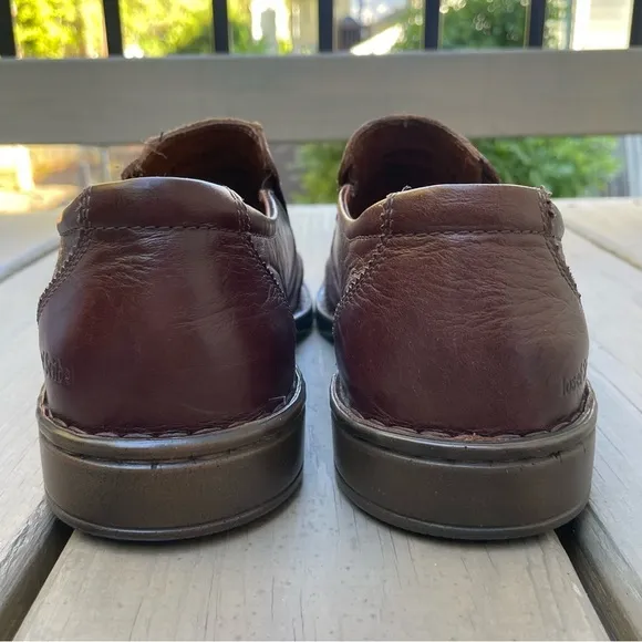 Josef Seibel Douglas Marone Leather Casual Loafers Shoes size 42