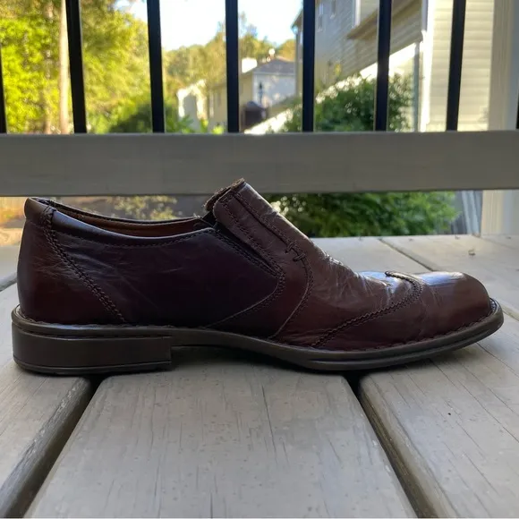 Josef Seibel Douglas Marone Leather Casual Loafers Shoes size 42