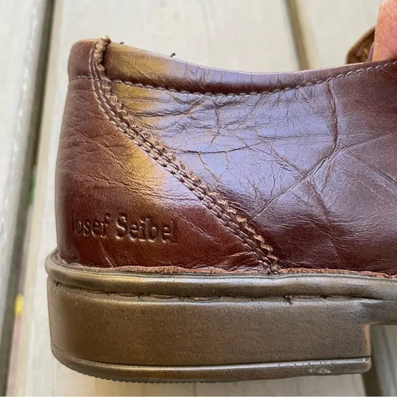 Josef Seibel Douglas Marone Leather Casual Loafers Shoes size 42
