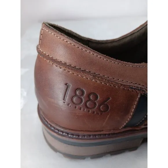 JOSEF SEIBEL Leather Brown Sz 12 (46 EU) Men Casual Lace-Up Oxfords