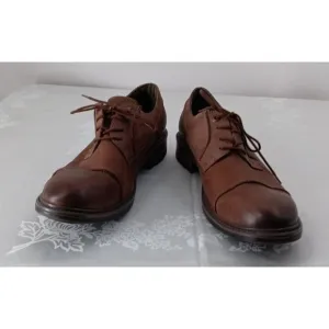 JOSEF SEIBEL Leather Brown Sz 12 (46 EU) Men Casual Lace-Up Oxfords