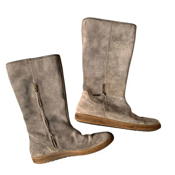 Josef Seibel Women`s Boots Gray Suede Leather TopDryTEX  Size 37