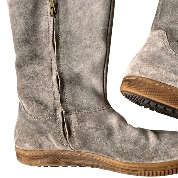 Josef Seibel Women`s Boots Gray Suede Leather TopDryTEX  Size 37