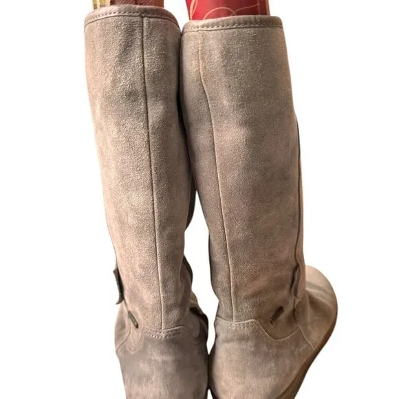 Josef Seibel Women`s Boots Gray Suede Leather TopDryTEX  Size 37