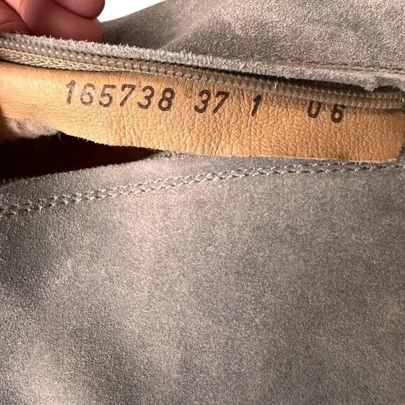 Josef Seibel Women`s Boots Gray Suede Leather TopDryTEX  Size 37