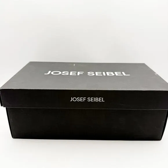 Josef Seibel Womens Rosalie 45 Sandals Size EU 42 US 10.5 Black Leather NIB