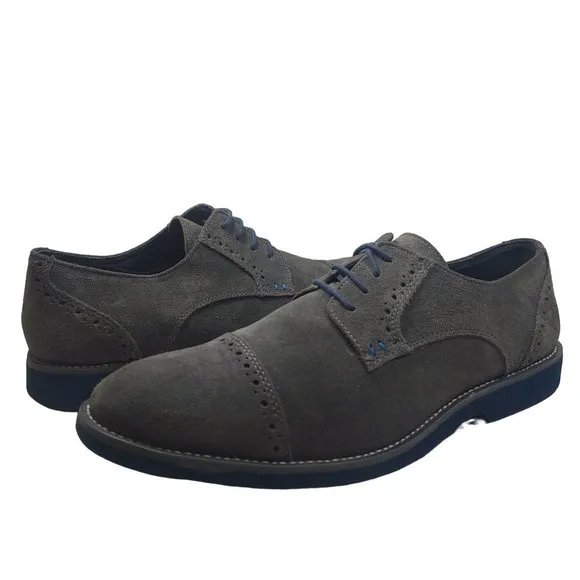 Joseph Abboud Robert Wingtip Gray Suede Casual Shoes Size 11