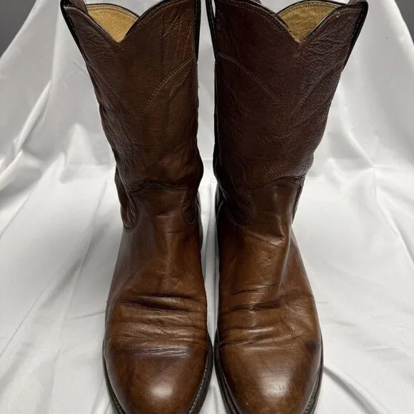 Justin 3162 Jackson Deerlite Cowboy Western Leather Roper Men's Boots‎ 8.5 D