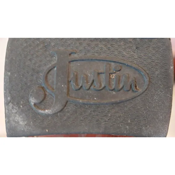 Justin Ropers Womens Sz 5 B Round Toe Pink‎ Leather Western Cowboy Boots L3065