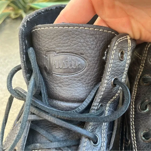 Justin Solace Charcoal Grey Chukka Boots